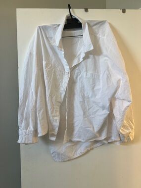 Classic White Button-Up Shirt
